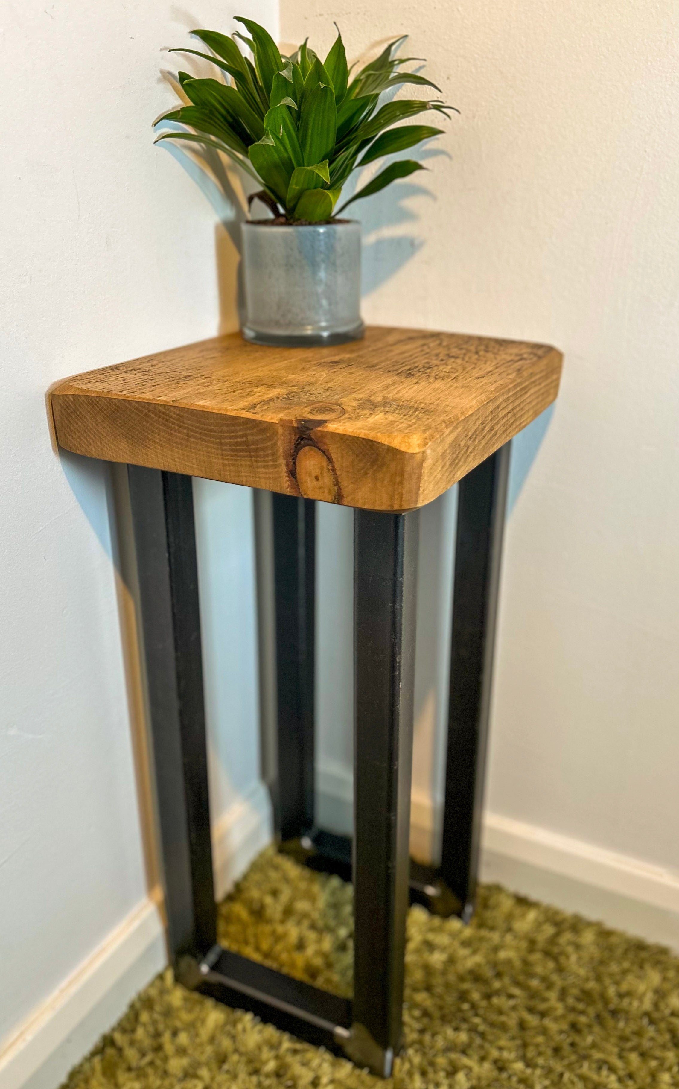 Rustic Canadian Pine Side Table