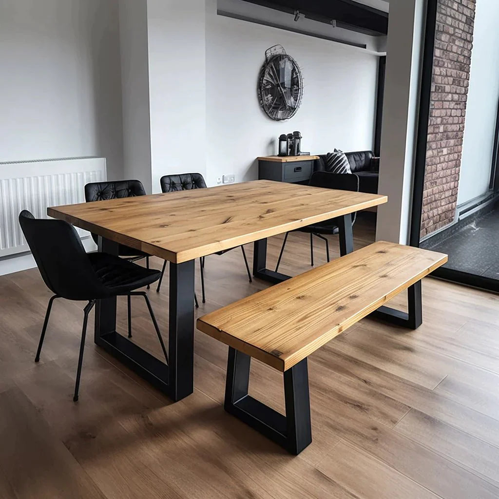 Sleek & Slender Rustic Dining Table