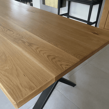 Sophisticated Oak Dining Table - TRL Handmade Furniture